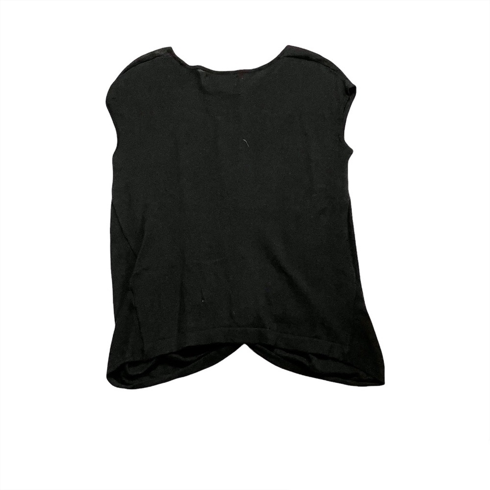 Sunday In Brooklyn Short Sleeve Faux Knot Wrap Front Loose Fit Blouse Size Small - Picture 6 of 6